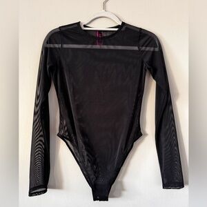 Black La Senza Mesh Bodysuit